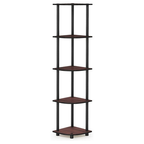Furinno Turn-n-Tube 5-Tier Corner Display Rack Shelving Unit