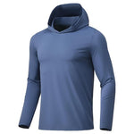 Men's Athletic Sun Protection Hoodie Shirt