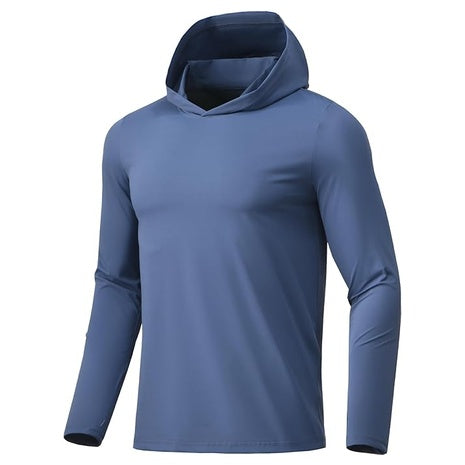 Men's Athletic Sun Protection Hoodie Shirt