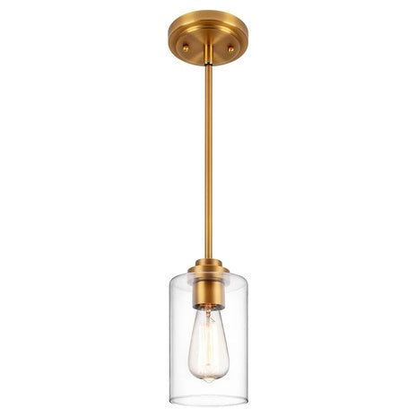 Gold Glass Pendant Light