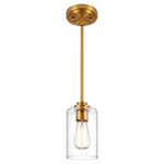 Gold Glass Pendant Light