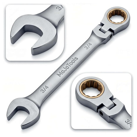 3/4'' SAE Flex-Head Ratcheting Wrench