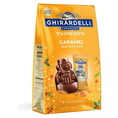 Ghirardelli Milk Chocolate Caramel Snowmen (Kof-K Dairy)