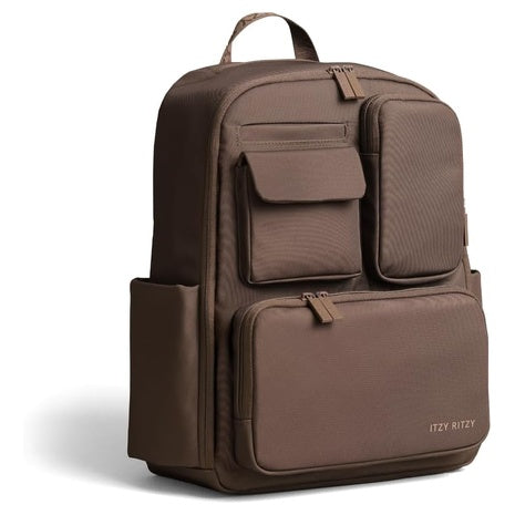 Itzy Ritzy Utility Diaper Bag Backpack With 17 Pockets And Trolley Sleeve