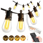2 Pack 50FT Outdoor LED String Lights