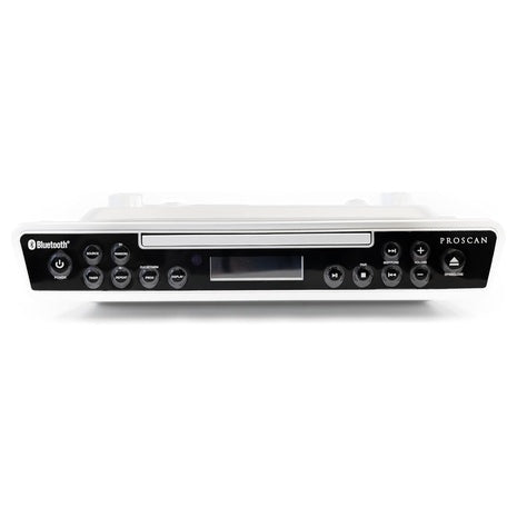 Under Counter CD Player with Clock Radio and Bluetooth