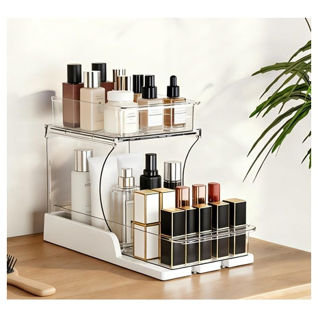 2-Tier Rotating Makeup Organizer