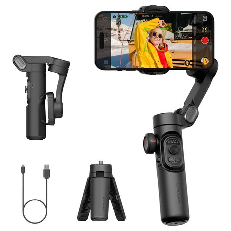 Gimbal Smartphone Stabilizer With Focus Wheel Face