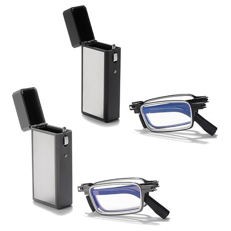 Riwissipa Portable Foldable Blue Light Blocking Reading Glasses