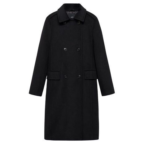 Women's Double Breasted Wool Blend Coat