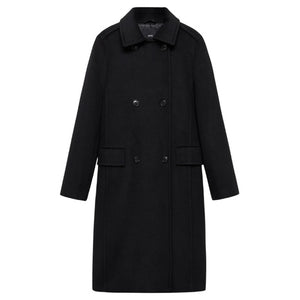 Women's Double Breasted Wool Blend Coat