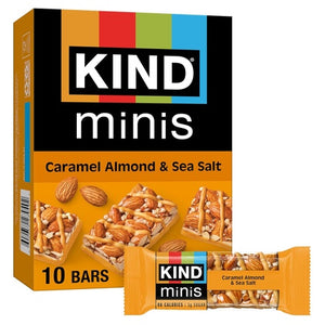 10 Caramel Almond & Sea Salt Mini Bars