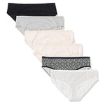 6-Pack Amazon Essentials Women's Cotton Hipster Underwear