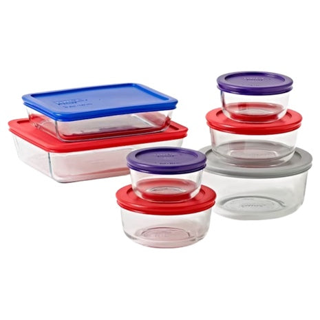 14-Piece Pyrex Simply Store Baking Glass Dish Set