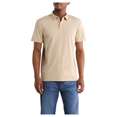Calvin Klein Men's Classic Fit Embroidered Slub Knit Polo