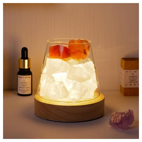 Himalayan Salt Crystal Night Lamp Diffuser