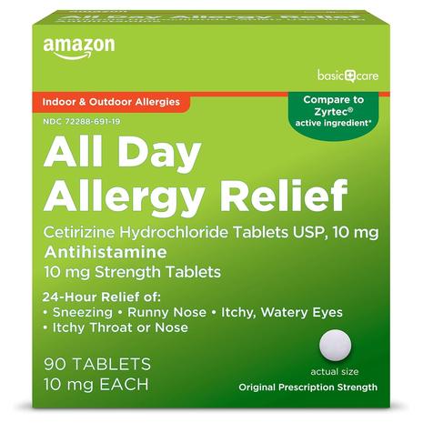 365-Count Amazon Basic Care All Day Allergy