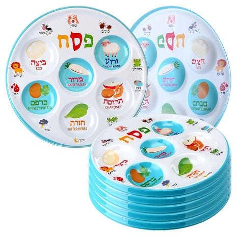 6 Kids Seder Plates