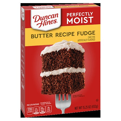 Duncan Hines Butter Recipe Fudge Flavored Cake Mix