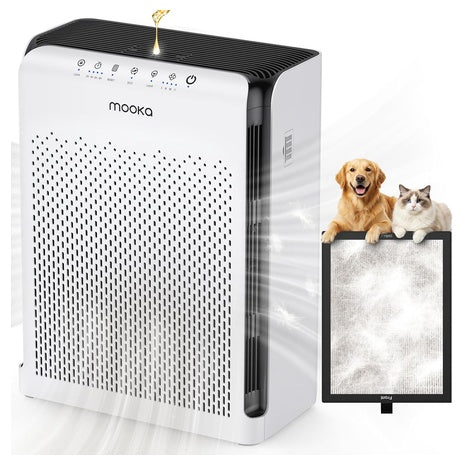 MOOKA HEPA Air Purifier For Up To 2200 Sq Ft Rooms With ECO Mode
