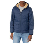 Men's Long-Sleeve Water-Resistant Sherpa-Lined Puffer Jacket