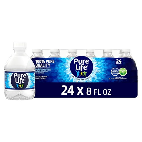 24 Pure Life Purified Water Bottles