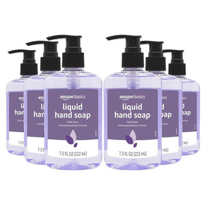 6 Bottles Amazon Basics Original Fresh Liquid Hand Soap