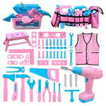 55-Piece Kids Tool Set with Toy Drill
