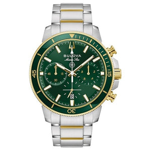 Bulova Men's Marine Star Series C Two-Tone 6-Hand Chronograph Quartz Watch