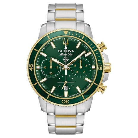 Bulova Men's Marine Star Series C Two-Tone 6-Hand Chronograph Quartz Watch