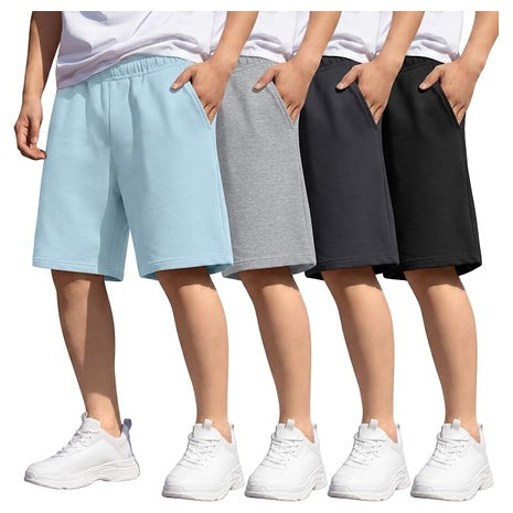 4-Pack YooAurvox Boys Athletic Shorts (Various)