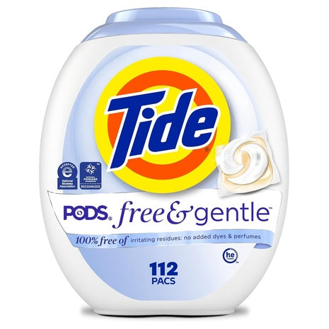 448 Tide PODS Free & Gentle Laundry Detergent Pacs