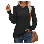Women's Pleated Cinched Sleeve Blouse (15 Colors)