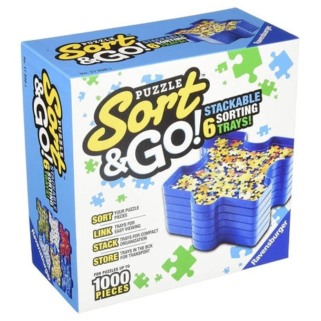 6 Ravensburger Sort & Go Puzzle Sorting Trays