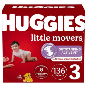 (Sizes 3-8) Huggies Little Movers Diapers