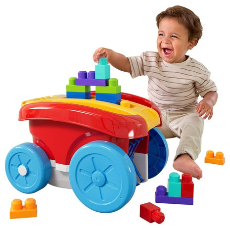 Mega Bloks Block Scooping Pull Wagon