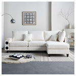 L Shaped Sectional Couch with Wireless Charging And Bluetooth Speaker