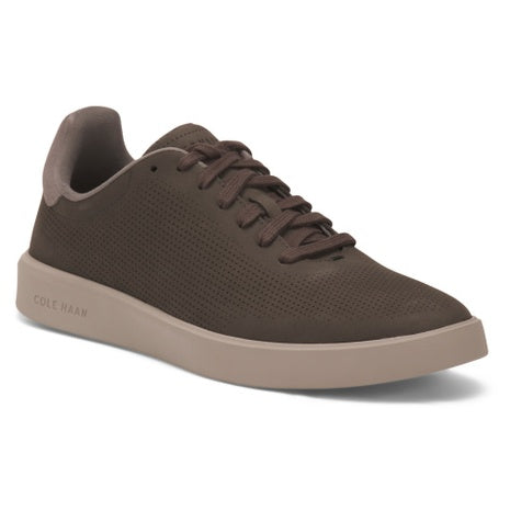 Cole Haan Men's Nubuck Leather Grand Crosscourt Daily Laser Cut Sneakers