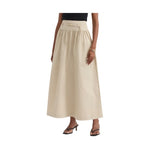 Twill Belted Maxi Skirt