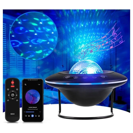 Galaxy Star Projector w/ Bluetooth Speaker, Remote & Timer