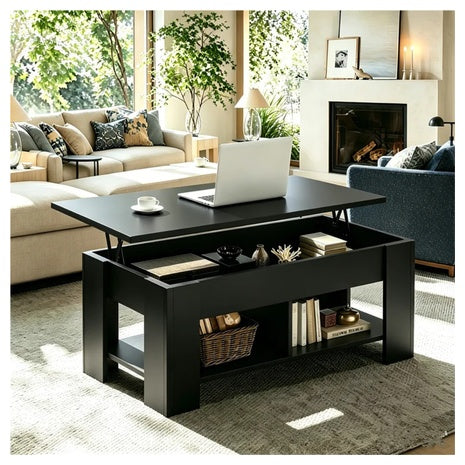 Millwood Pines Sparta Lift Top Extendable Coffee Table W/ Storage