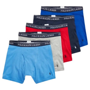 Polo Ralph Lauren 5-Pack Men's Cotton Boxer Briefs