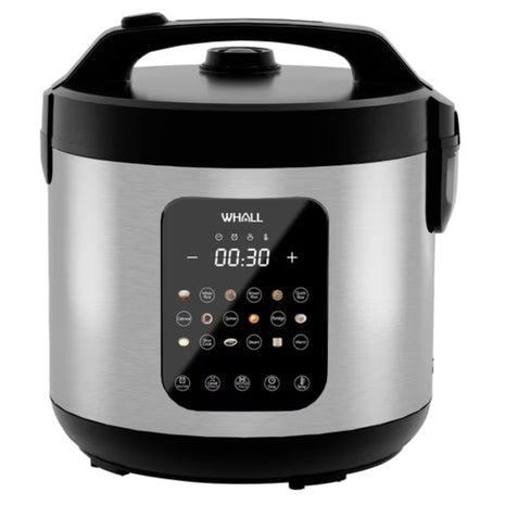 5QT WHALL 10-Cup Uncooked / 20-Cup Cooked Digital Rice Cooker
