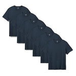 6 Men's V-Neck Cotton T-Shirts (2 Color Variations)