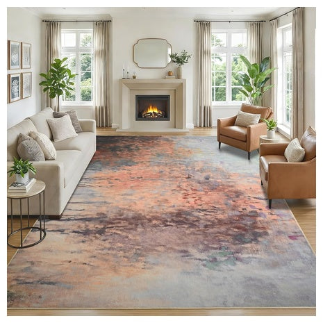 6'x9' Washable Modern Area Rug