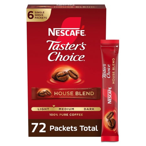 72 Nescafe Taster's Choice House Blend Instant Coffee Packets