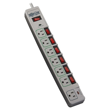 7-Outlet Surge Protector Power Strip With 6' / 1.83M Cord