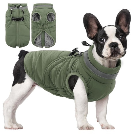 SAWMONG Windproof Waterproof Dog Coat With Zipper