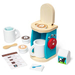 11-Piece Melissa & Doug Brew and Serve Wooden Coffee Maker Set