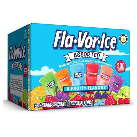 200 Flavor Ice Assorted Freezer Pops